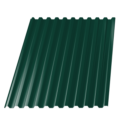 Профнастил С-21 RAL 6005 Зеленый Мох 0.45 мм фото Центр Металлокровли