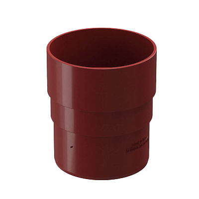 Муфта соединительная водостока Дёке Premium RAL RR29 Гранат