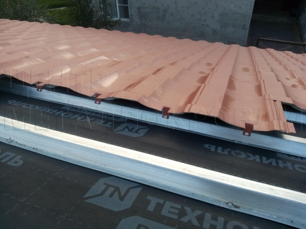 Металлочерепица Геркулес 8004 терракотовый Стальной Бархат от Центра Металлокровли в Пензе