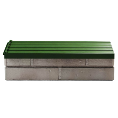 Парапет Бона ХайТек Зеленый посадка на 1 кирпич 200,225,255мм фото 2