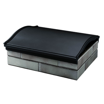 Парапет Zking Monblan Черный 385х510х100мм посадка на 1.5 кирпича (355,385мм) фото 3